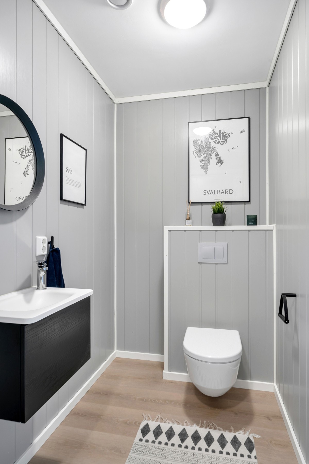 Like ved vaskerommet finner du også toalettrommet. Vurdert til TG0 av takstmann. Galleribilde