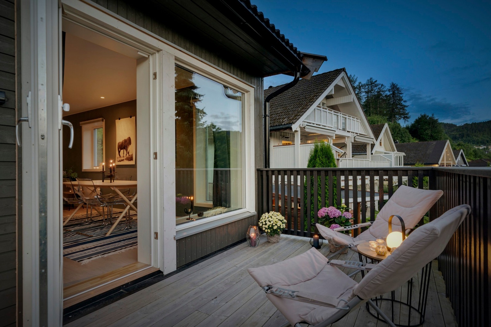 Stemningsbilde fra balkongen. Galleribilde