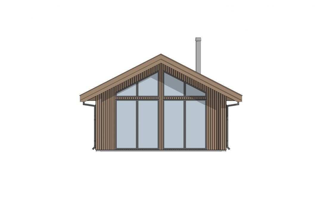 Den unike utsikten ser du gjennom store panoramavinduer Galleribilde