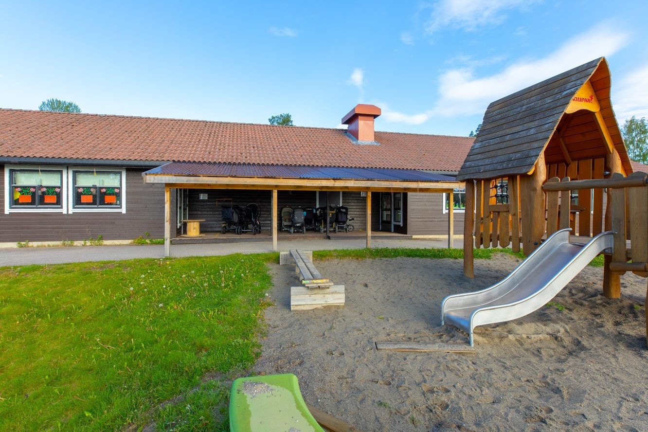 Melgård barnehage. Melgård barnehage er en foreldreeid barnehage med plass til 60 barn fordelt på 3 avdelinger. Barnehagen ligger kun få hundre meter fra boligen. Det er flere barnehager på Flateby. Galleribilde
