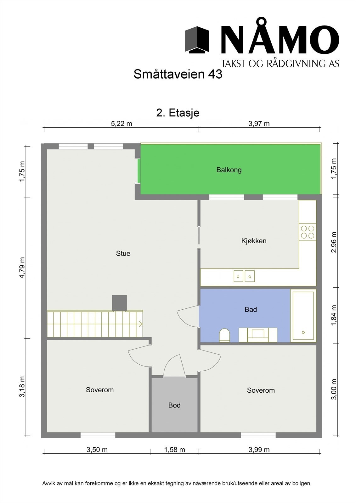 Plantegning 2 etasje. Galleribilde