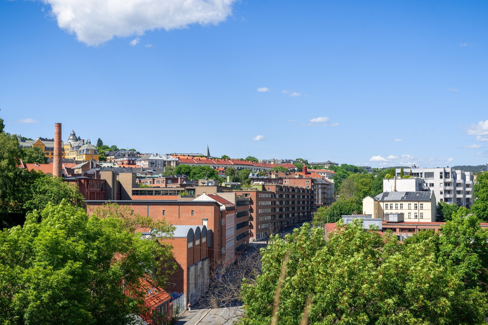 Utsikt fra takterrassen Galleribilde