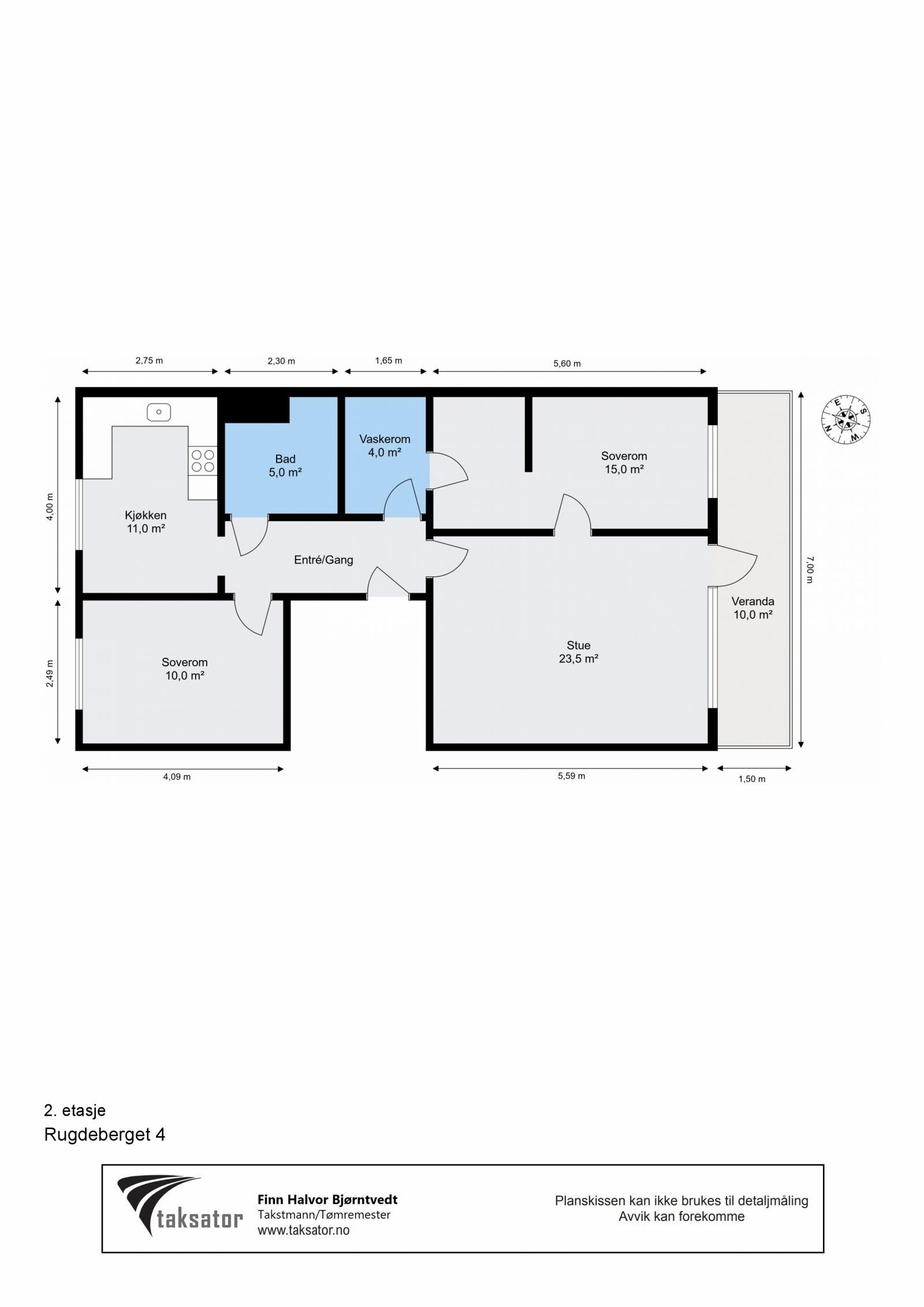 Planskisse Galleribilde