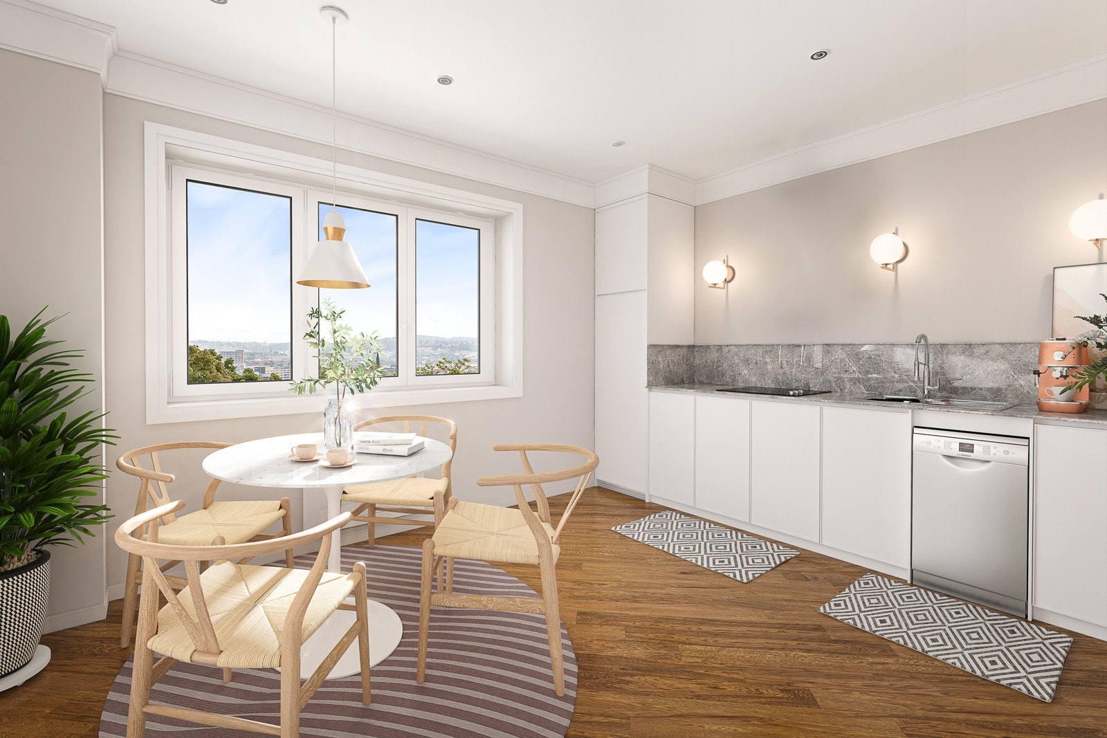 Illustrasjonsfoto stue/kjøkken Galleribilde