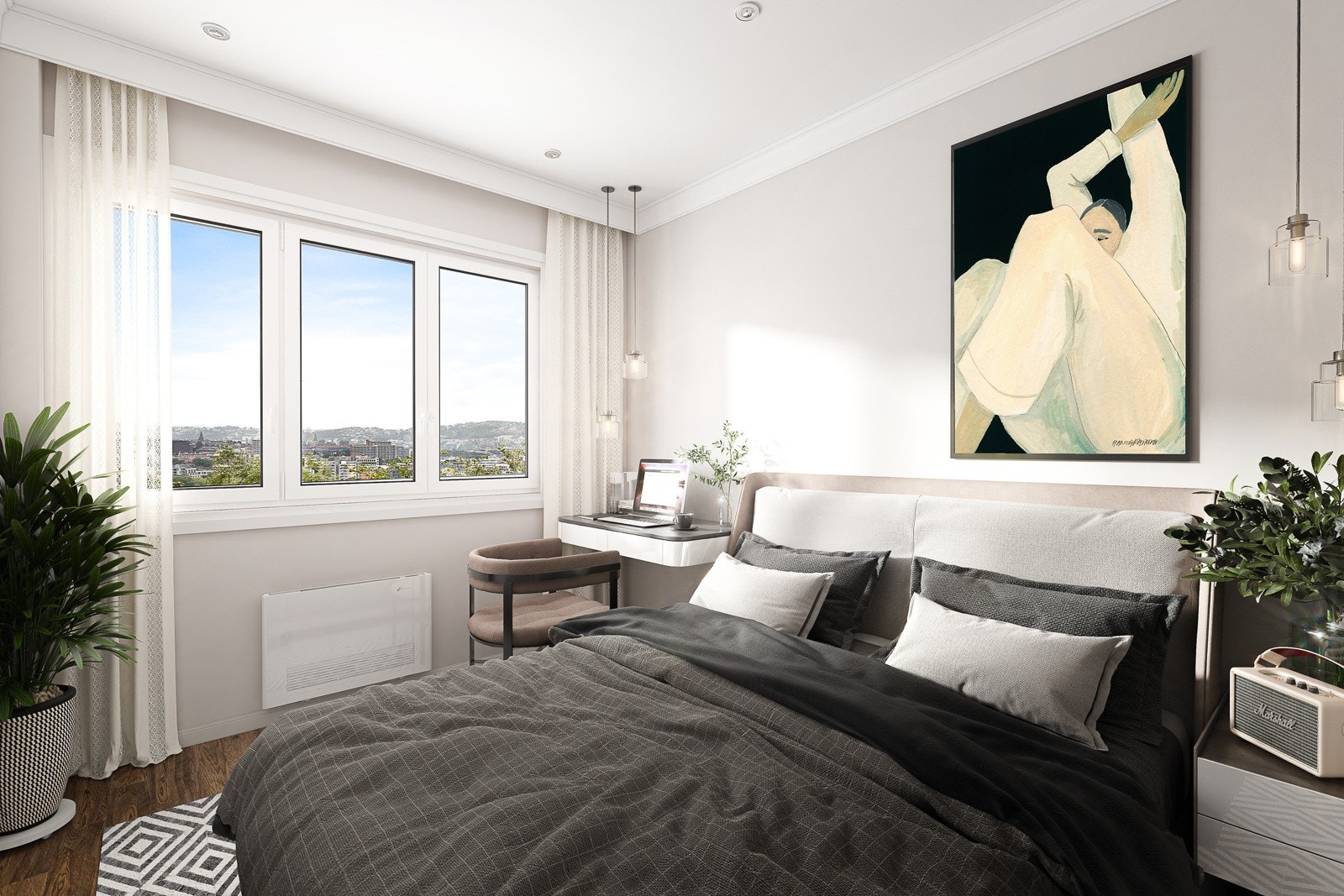 Illustrasjonsfoto soverom Galleribilde