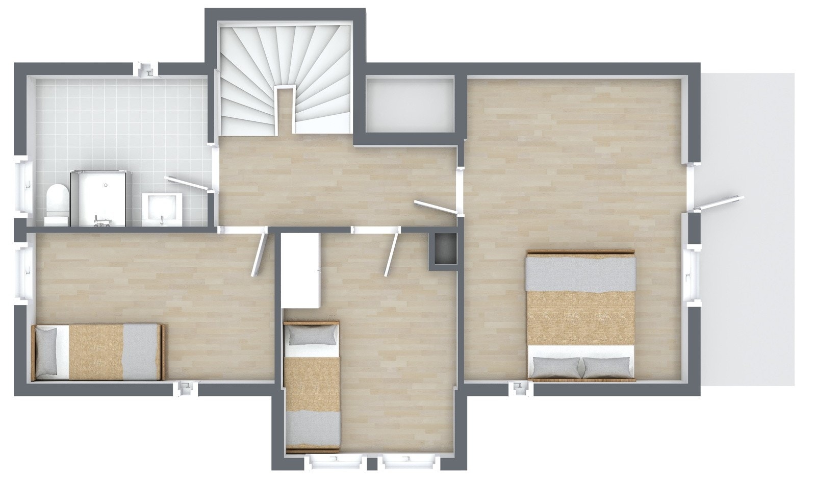 Plantegning loft Galleribilde