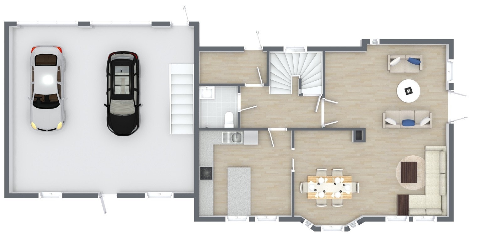 Plantegning 1.etg. Galleribilde