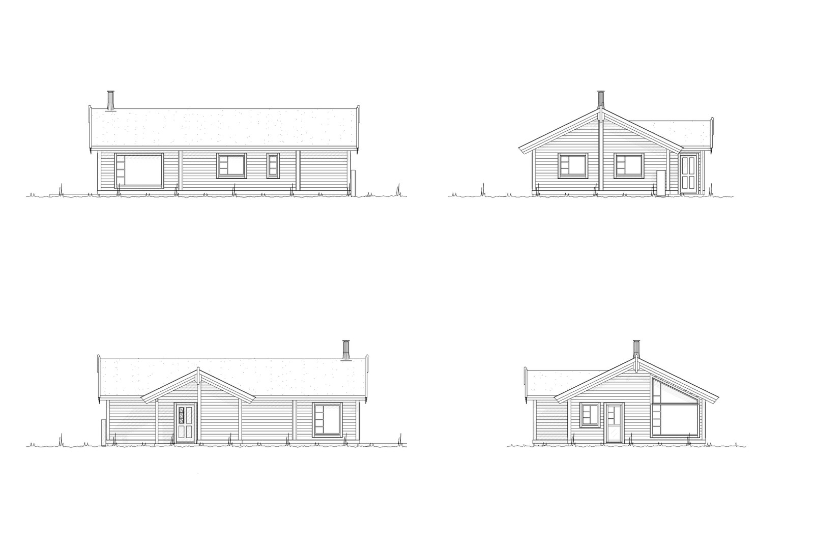 Fasadetegninger Lynghø Galleribilde