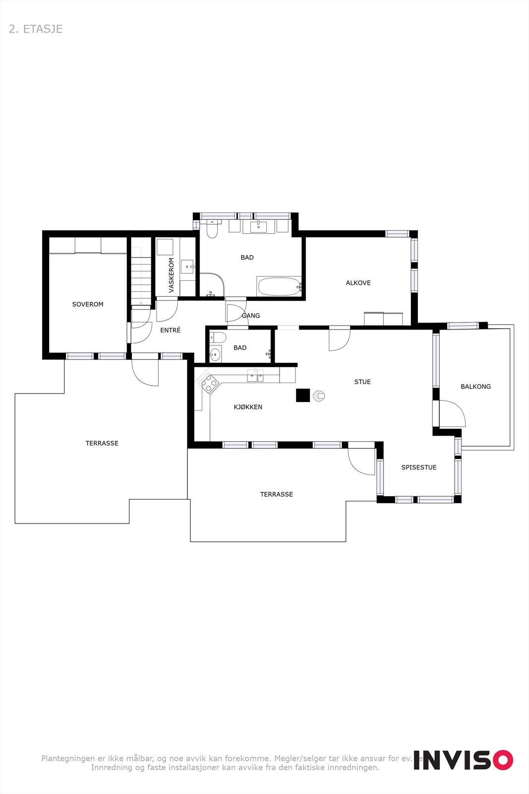 Plantegning hovedplan. Galleribilde