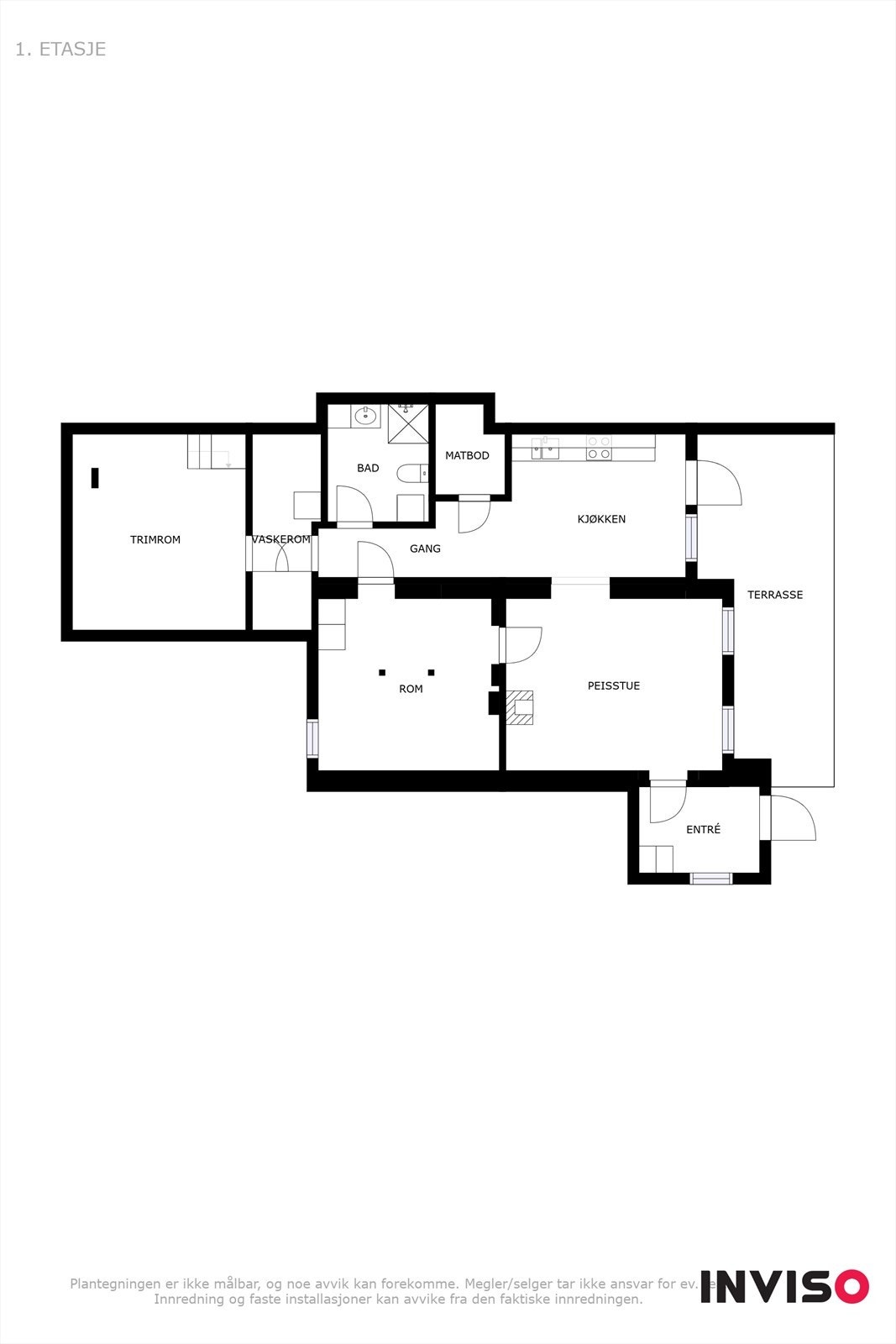 Plantegning underetasje. Galleribilde