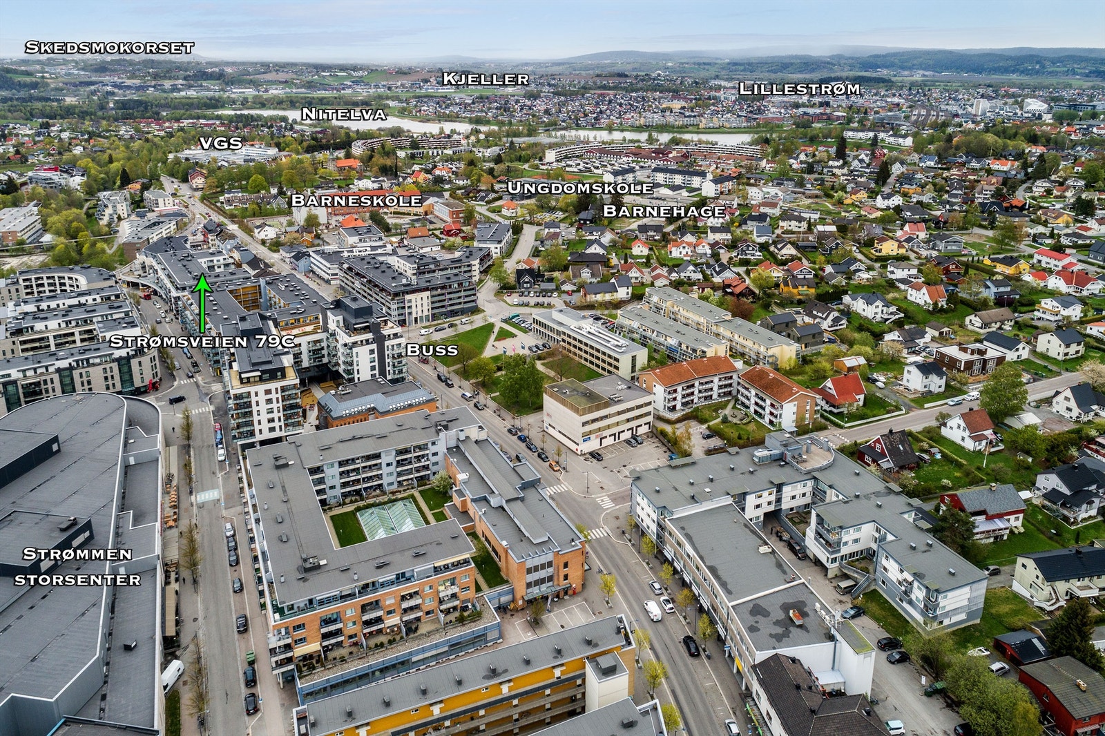 Oversiktsbilde Strømmen Galleribilde