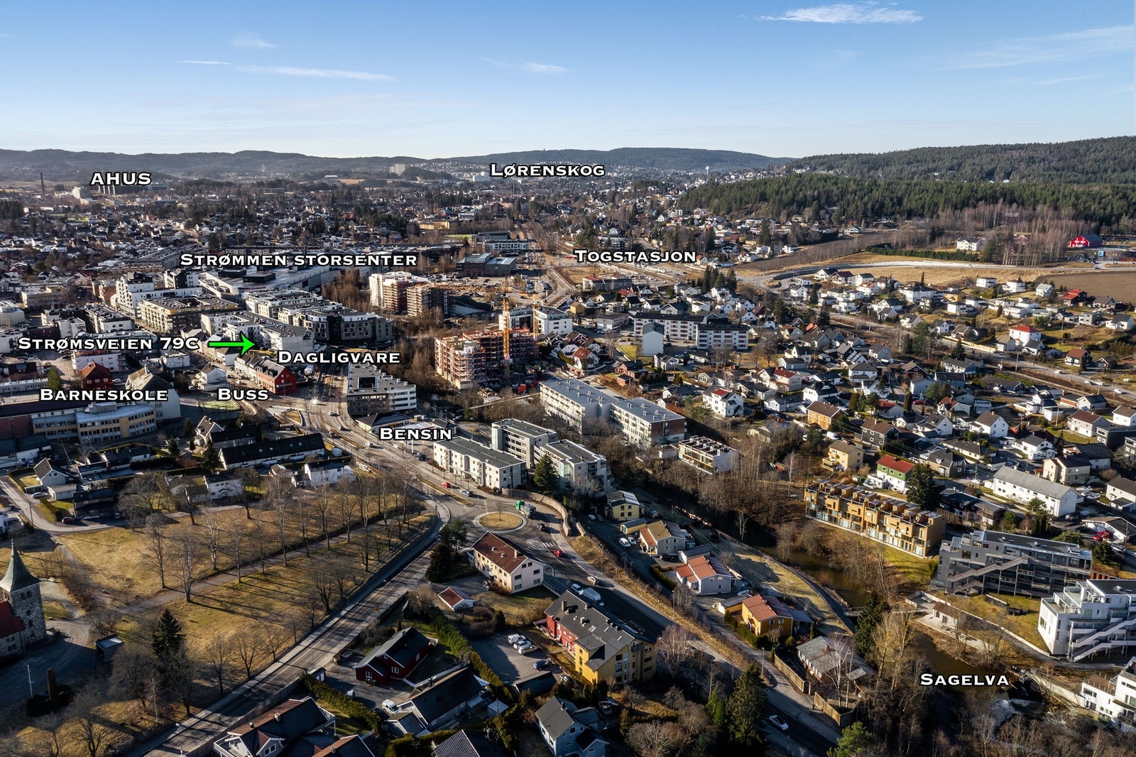 Oversiktsbilde Strømmen Galleribilde