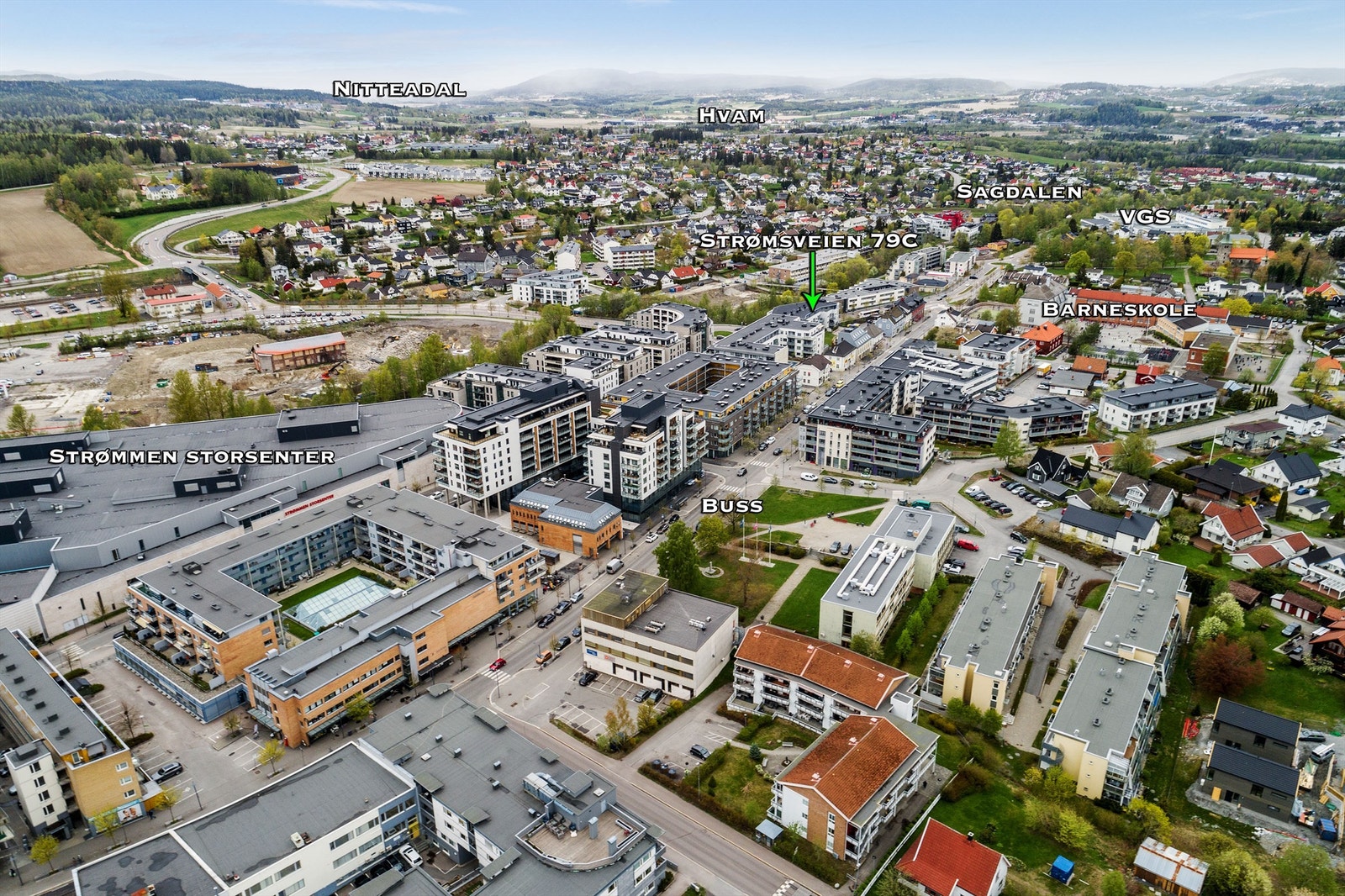 Oversiktsbilde Strømmen Galleribilde