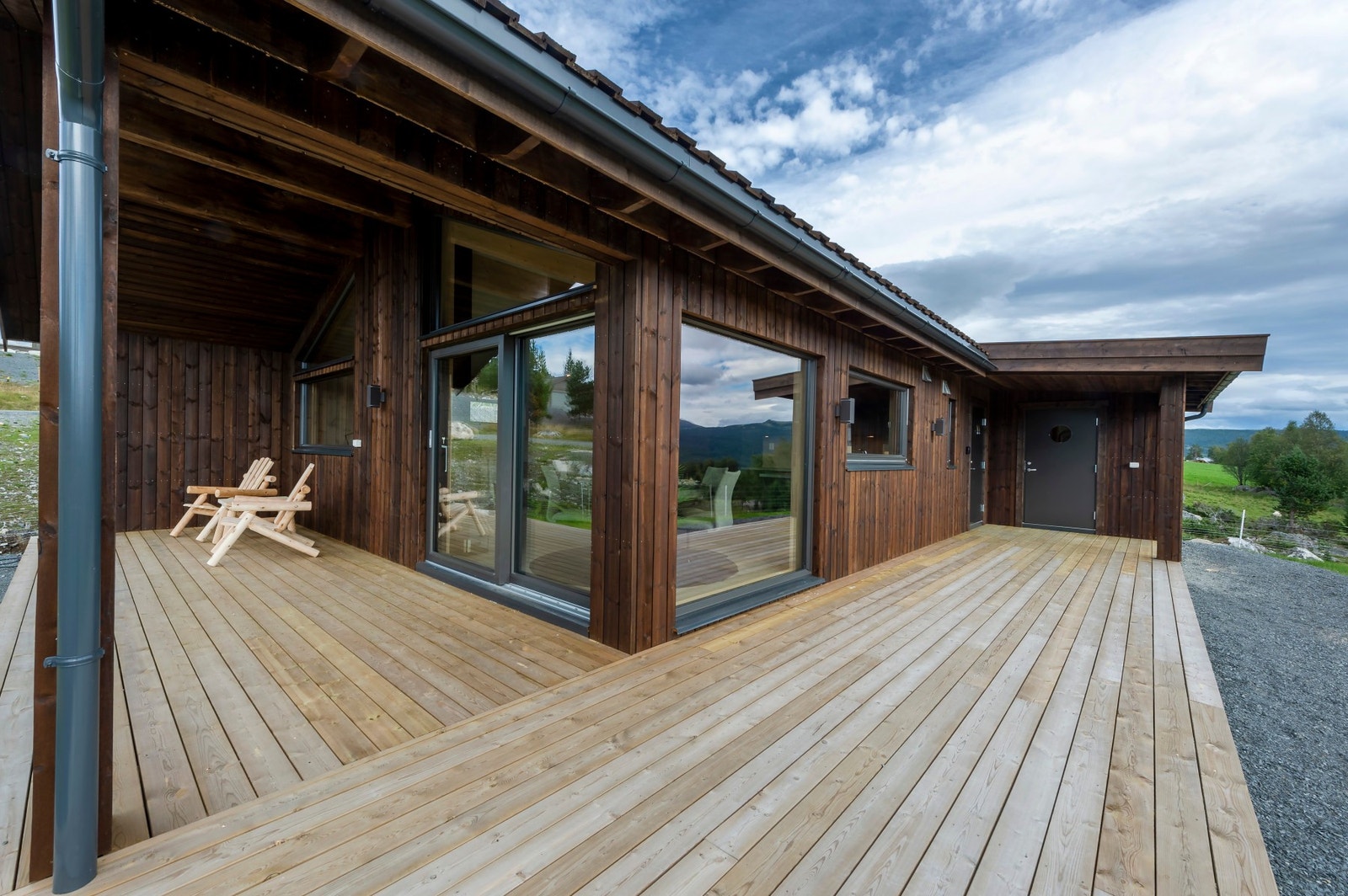 Stor terrasse på 52 kvm. Galleribilde