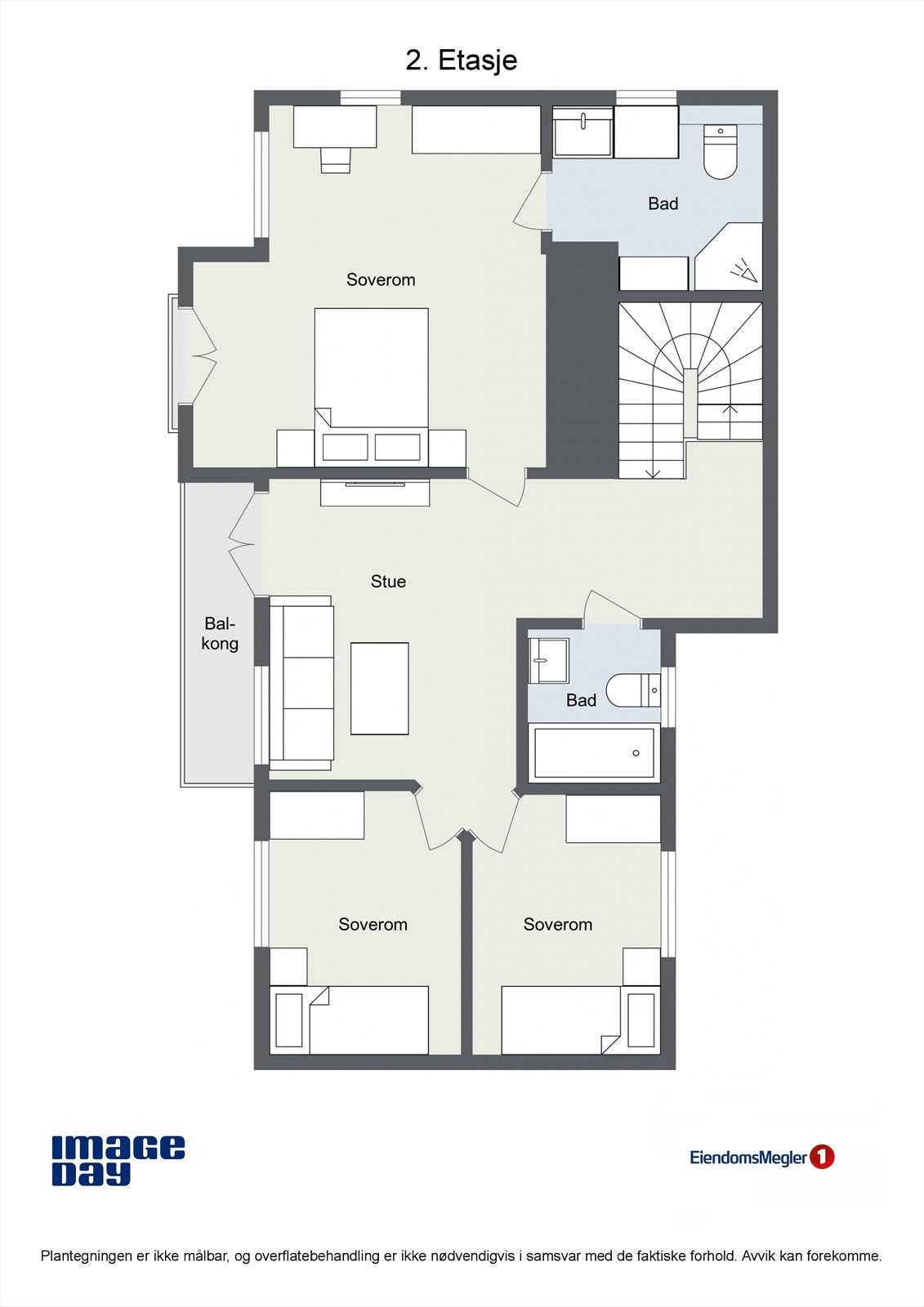 2. Etasje - Plantegning Galleribilde