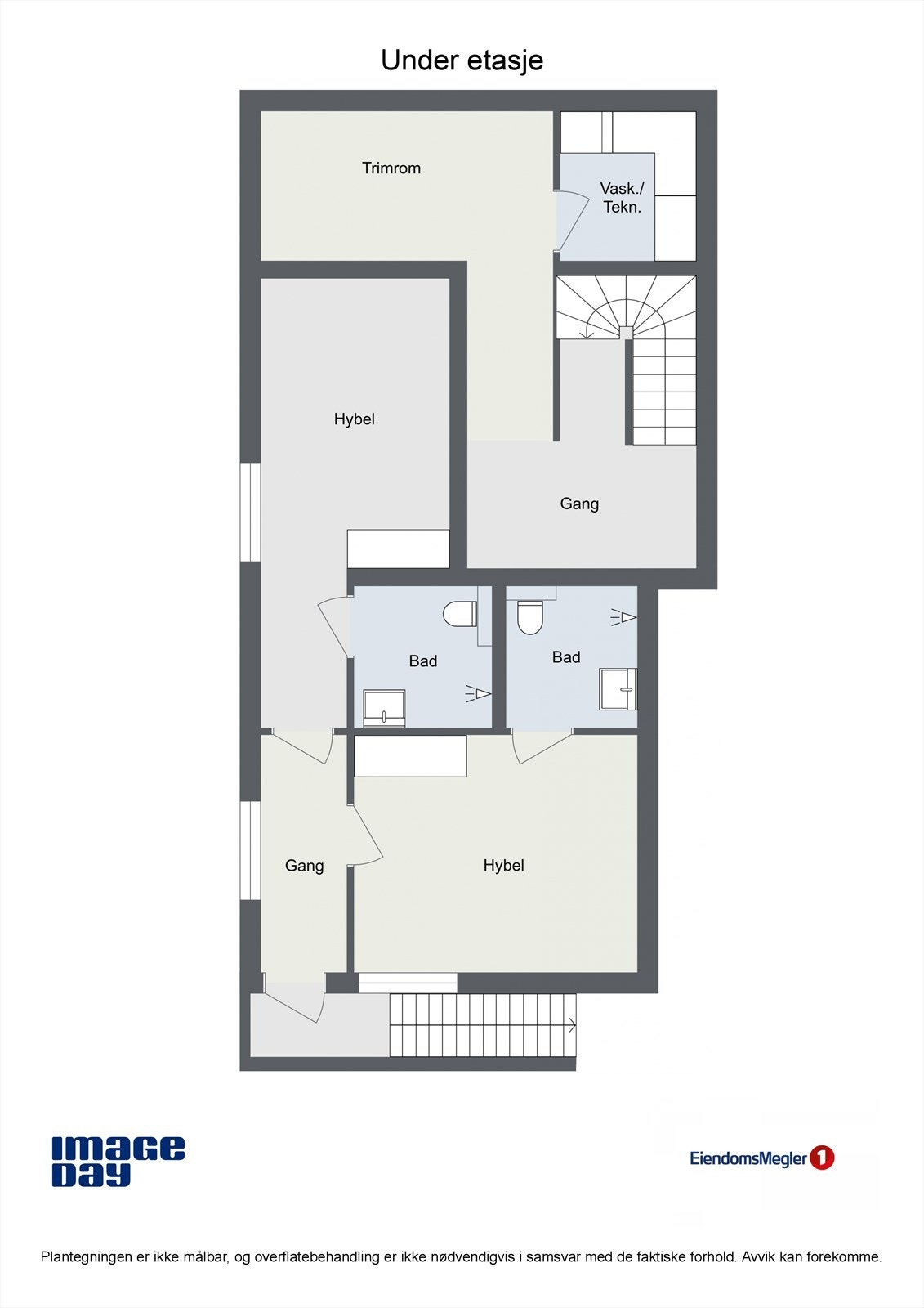 Under etasje - Plantegning Galleribilde