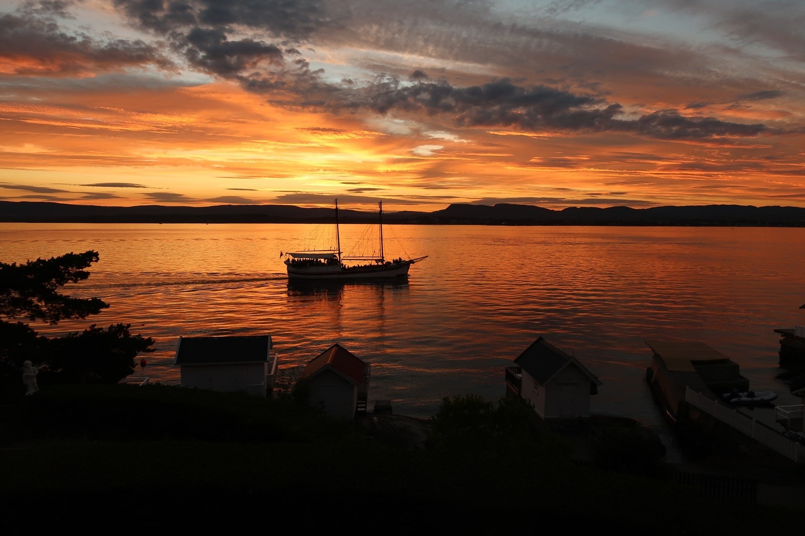 Utsikt fra terrassen Galleribilde
