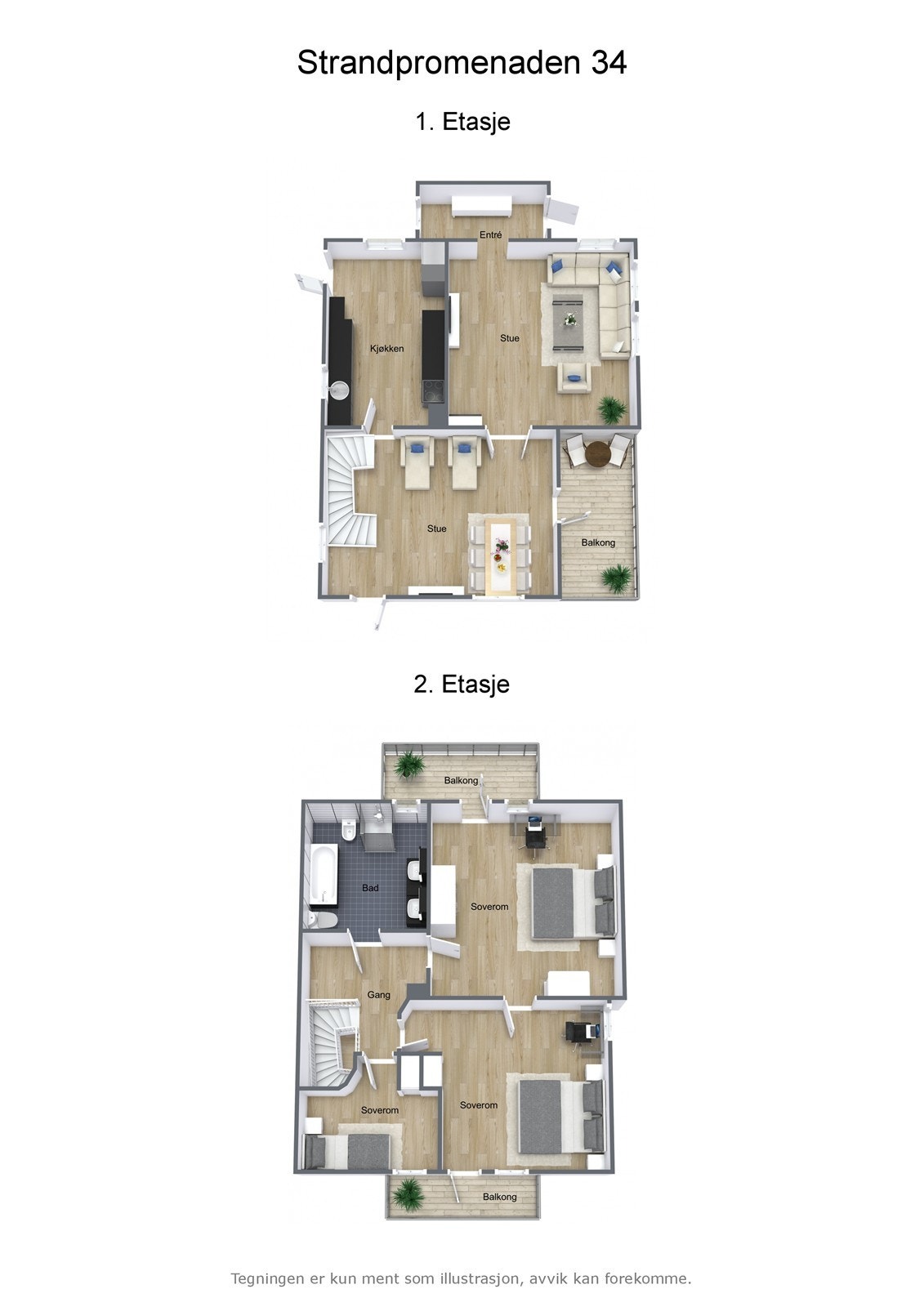 Strandpromenaden 34 - 3D - Combined - Letterhead Galleribilde