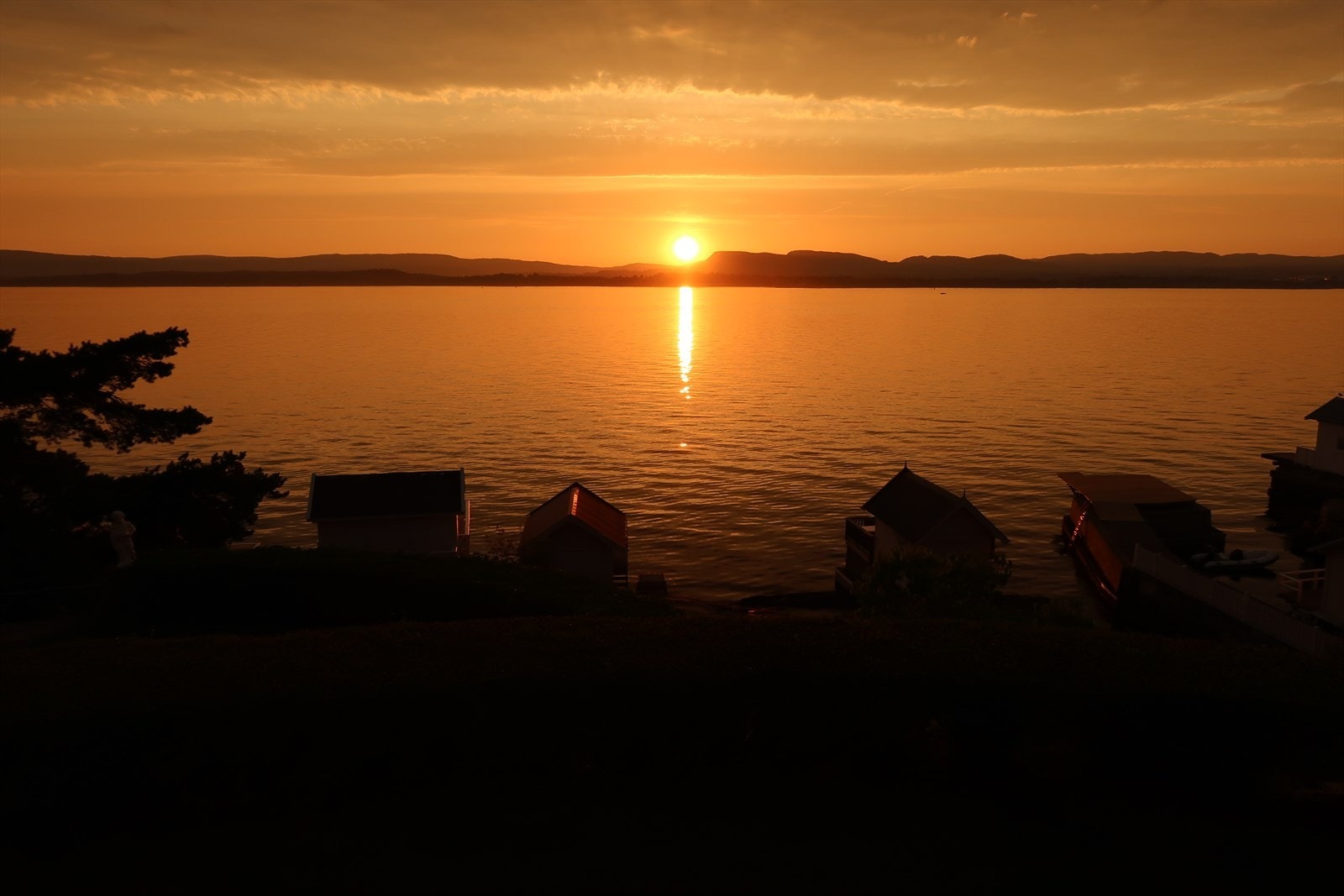 Solnedgang fra Strandpromenaden 34 Galleribilde