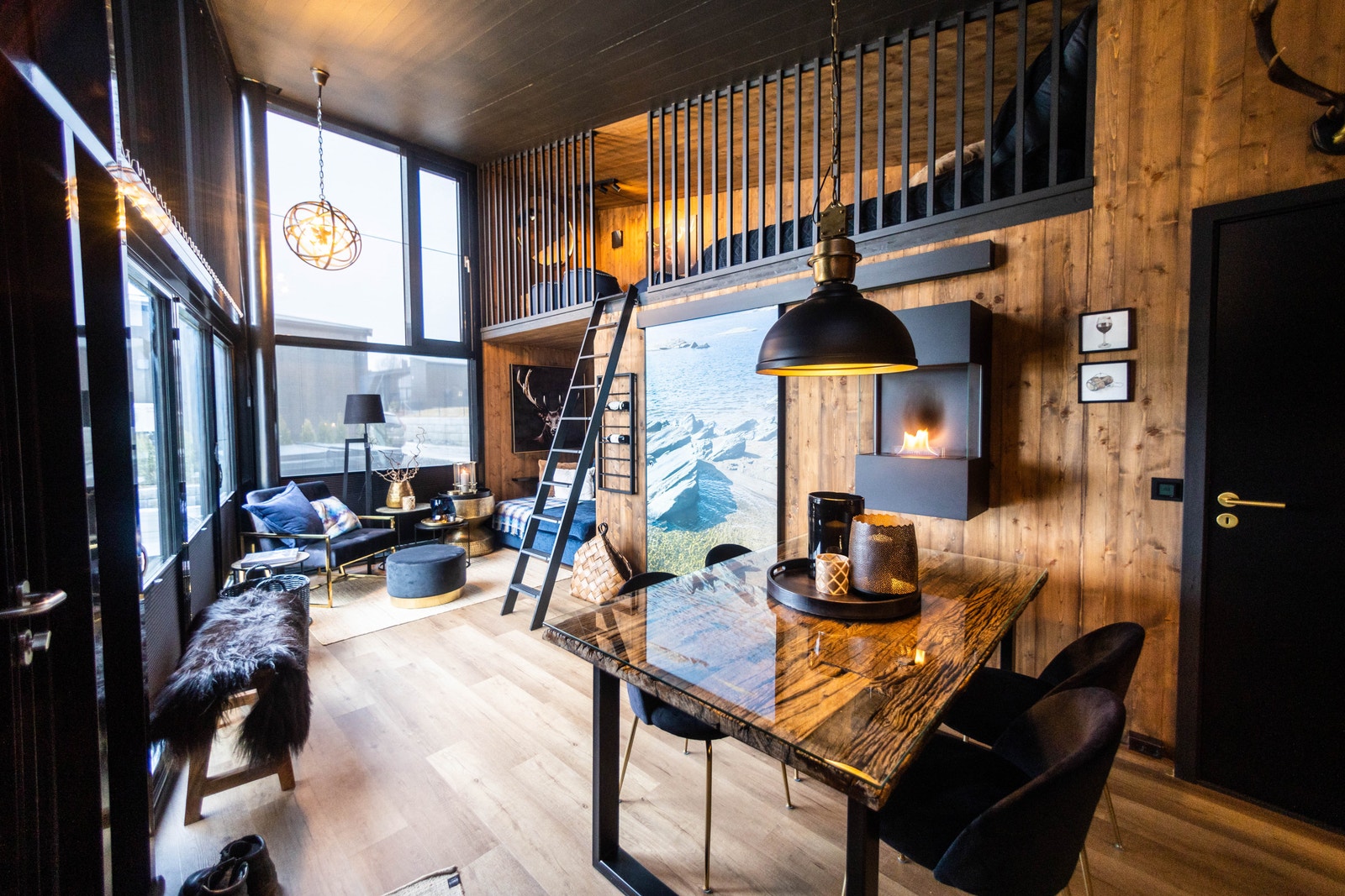 Dette er et eksempel på innredning av hytta Galleribilde