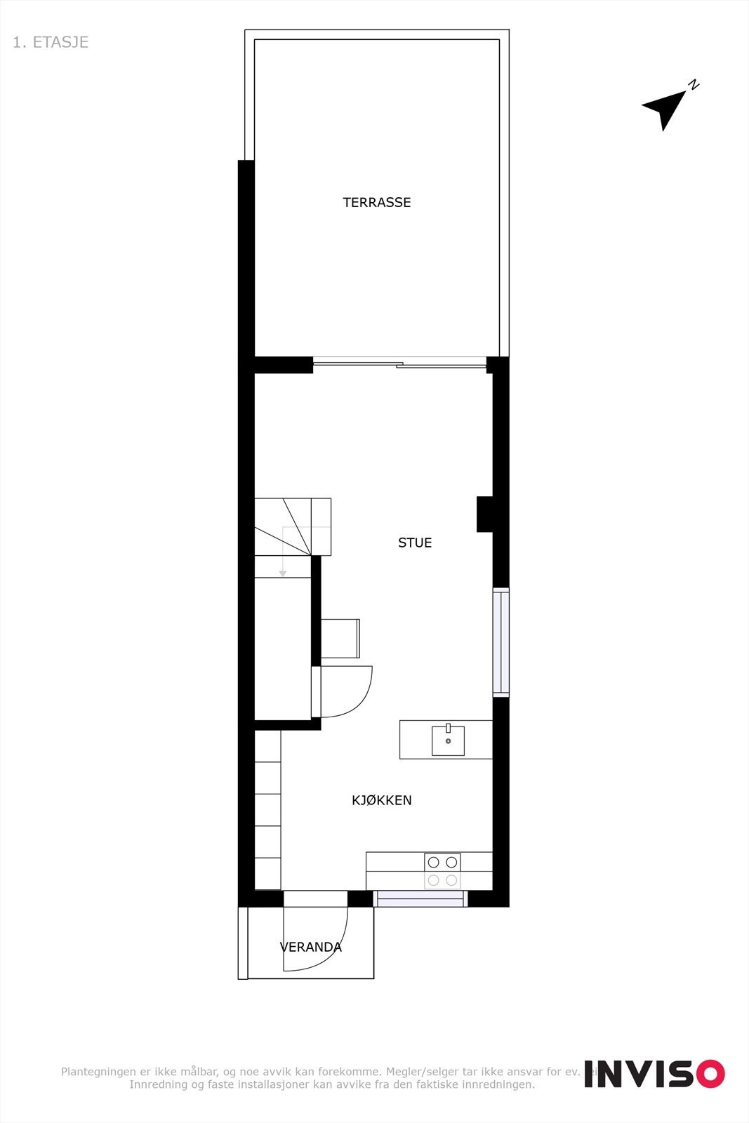 Plantegning 1. etasje Galleribilde