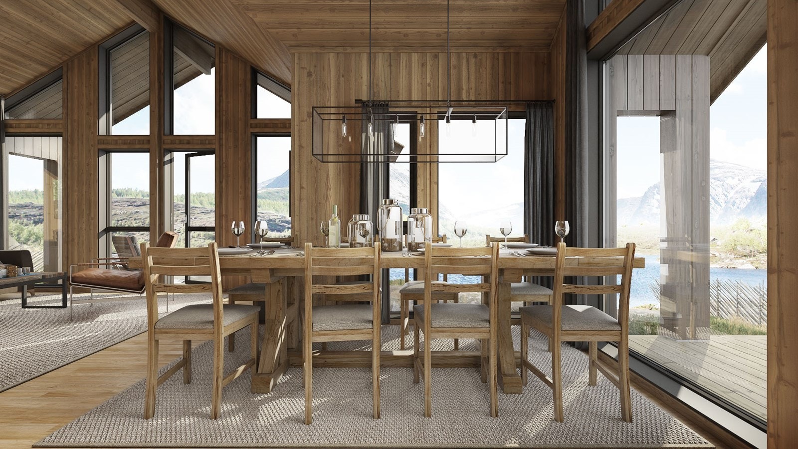 Med vindusløsninger på Bergstua blir utsikten magisk. Galleribilde