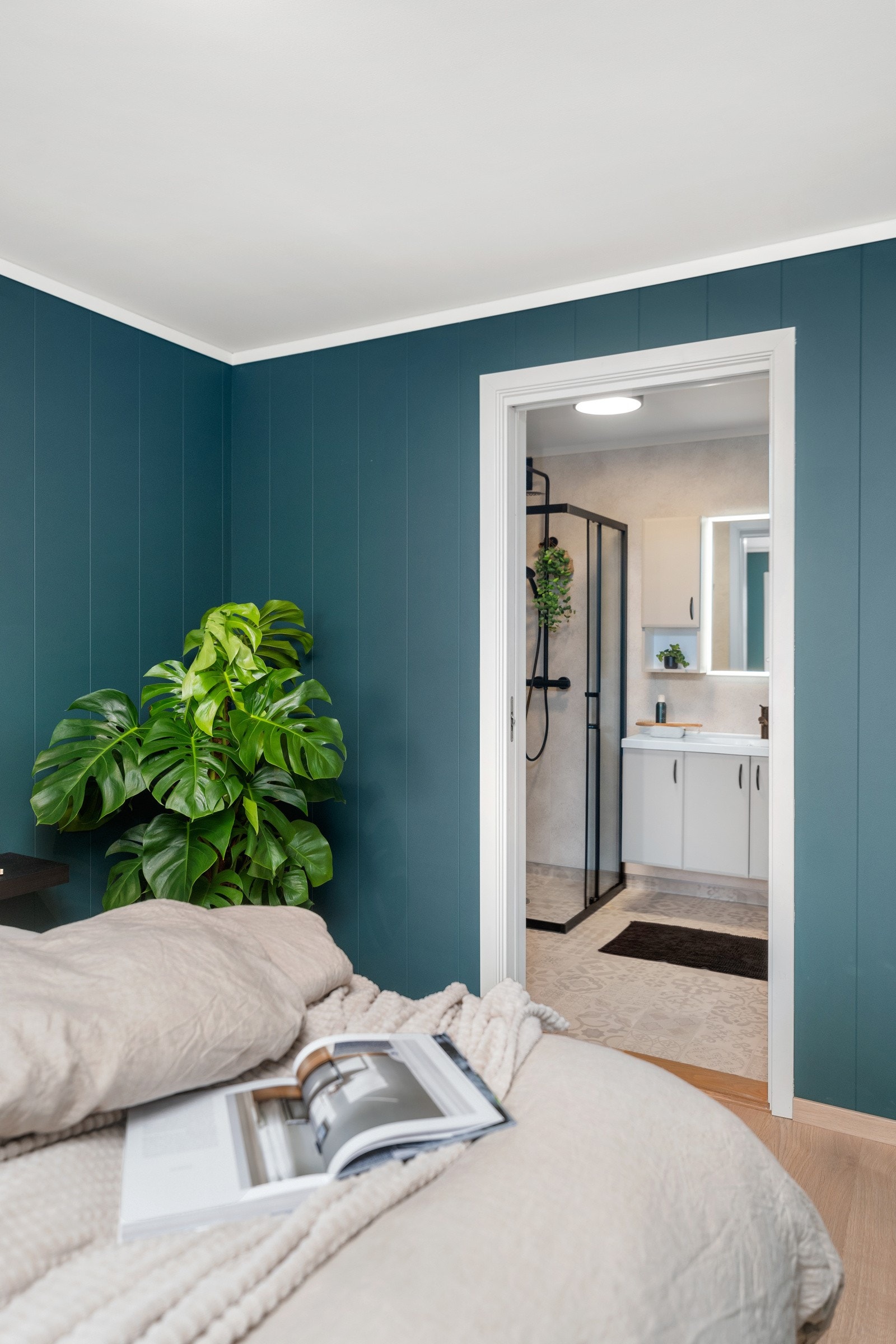 Soverommet har også direkte adgang til baderommet Galleribilde