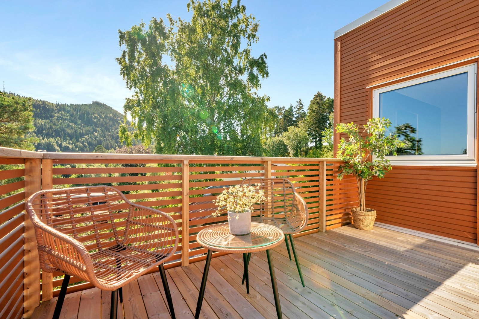 Verandaen er på 10 kvm. Galleribilde