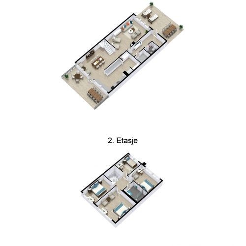 3D-plantegning Galleribilde