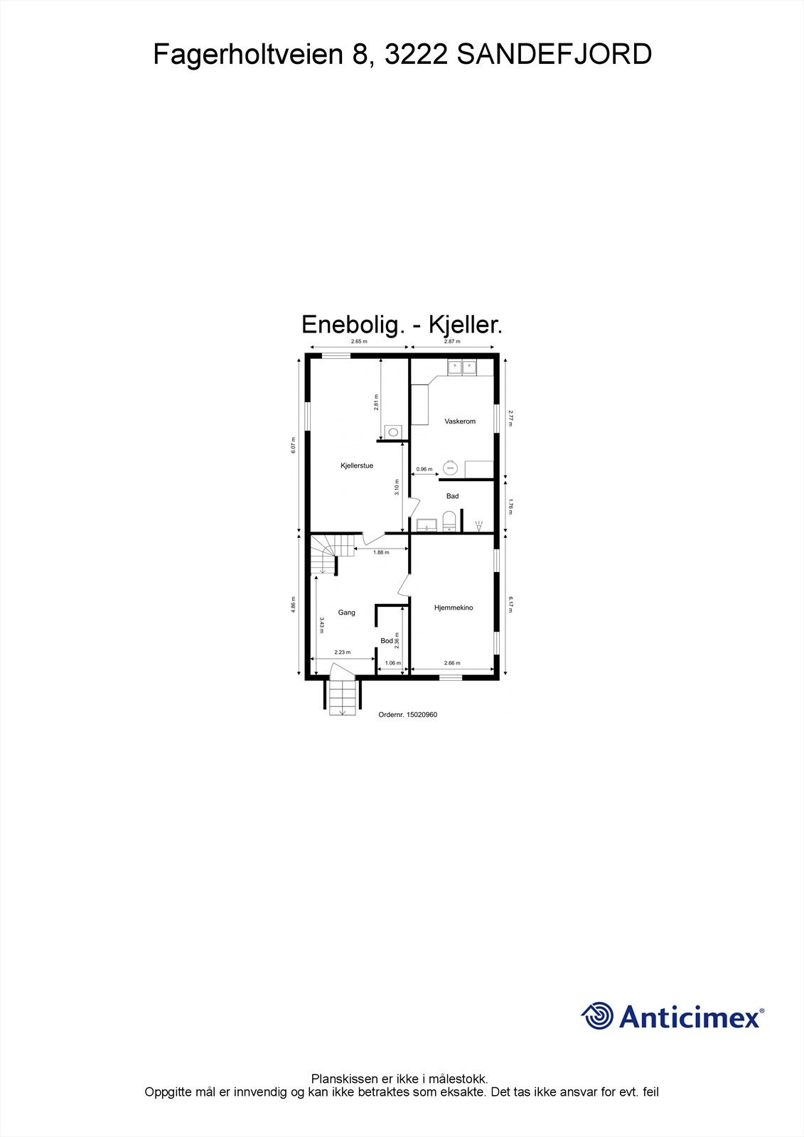Plantegning kjeller Galleribilde