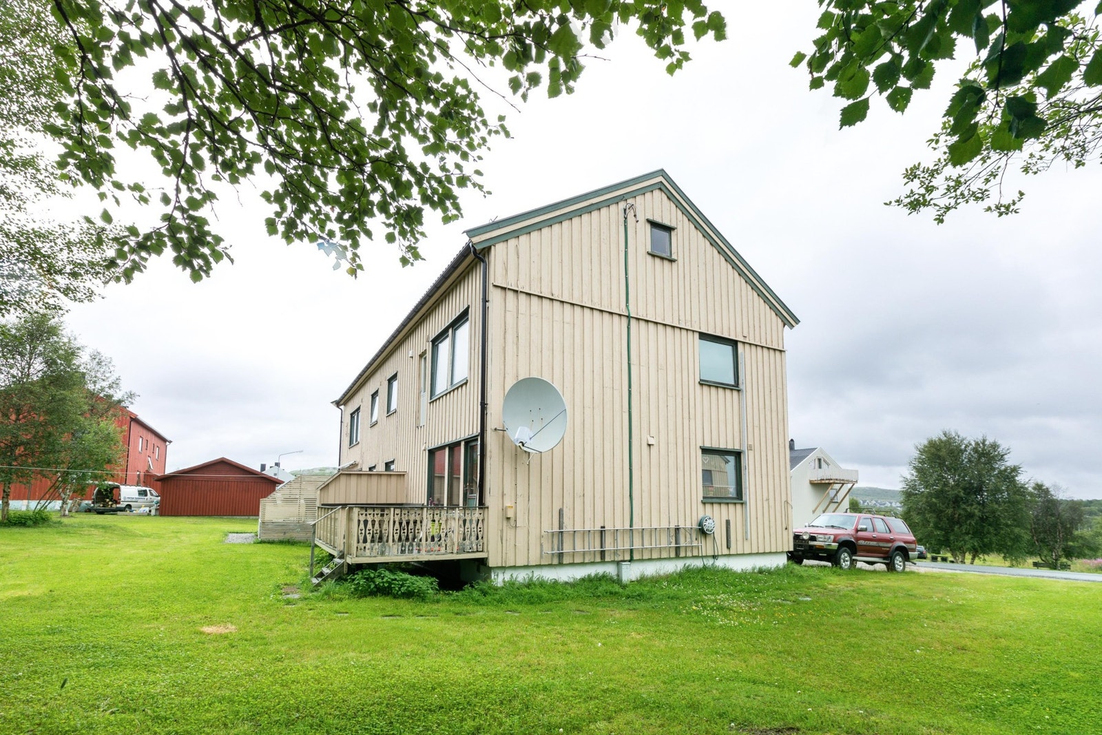 Stort hageområde Galleribilde