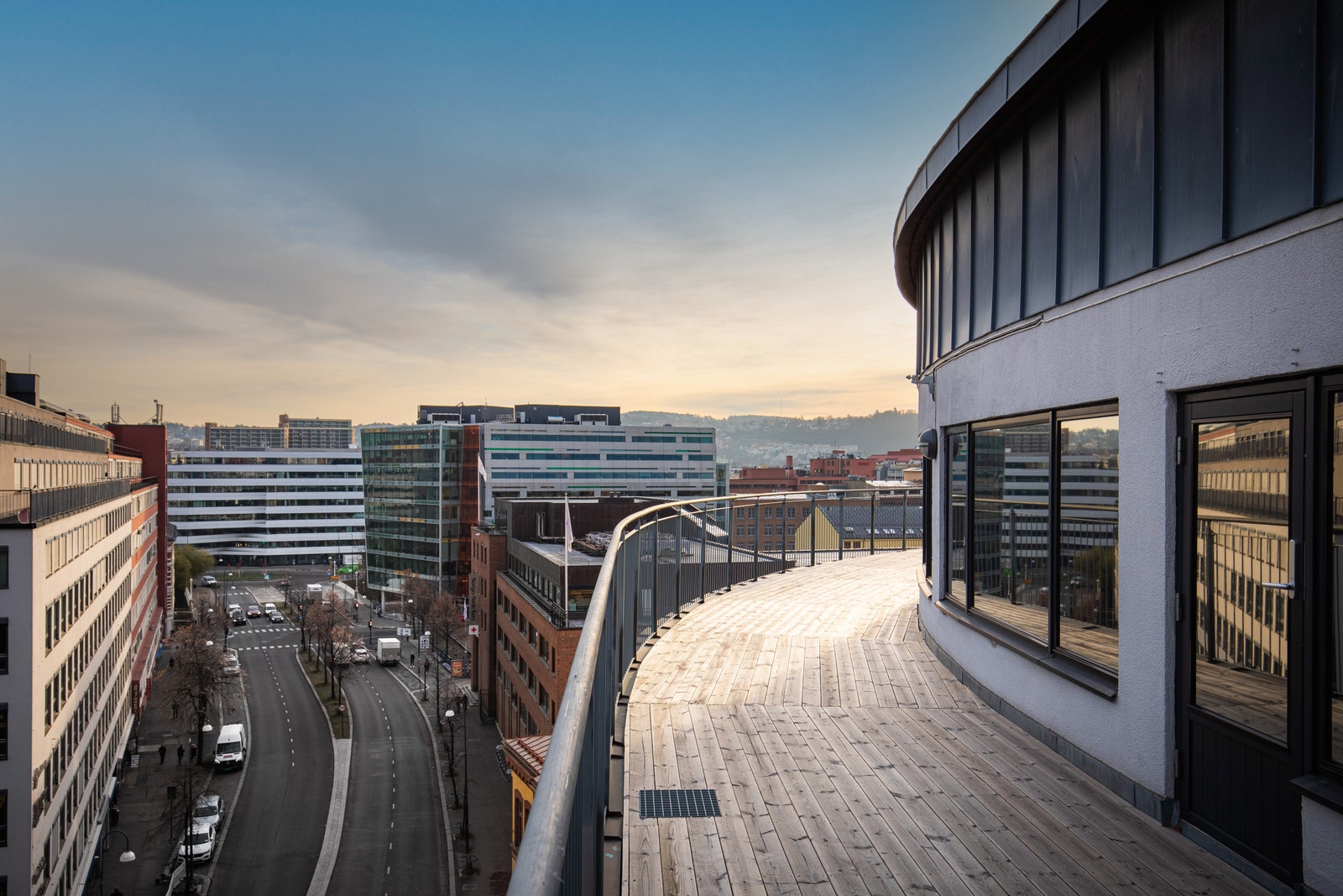 Fritt utsyn med flere takterrasser Galleribilde