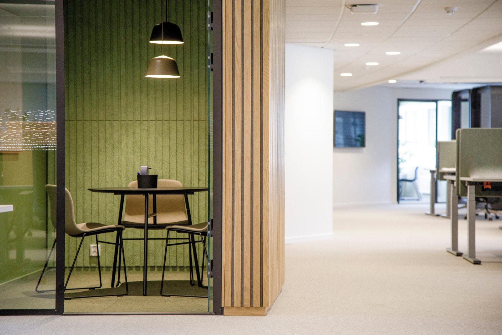 Referansebilder fra et tilsvarende kontorareal i eiendommen. Galleribilde