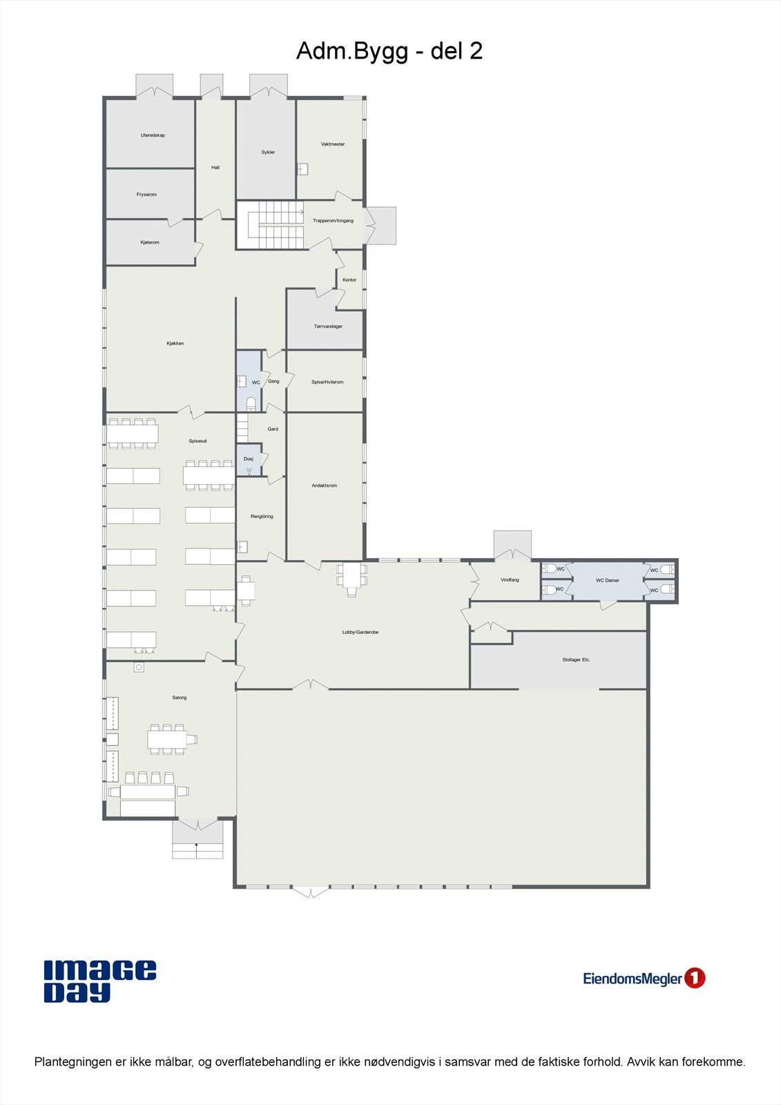 - Plantegning hovedbygg - Galleribilde