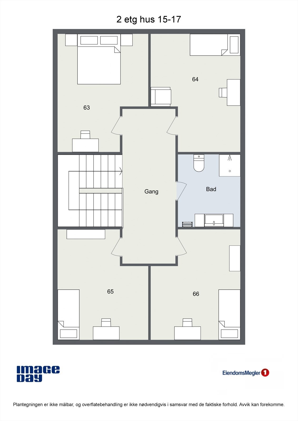 - Plantegning hus 15-17 - Galleribilde