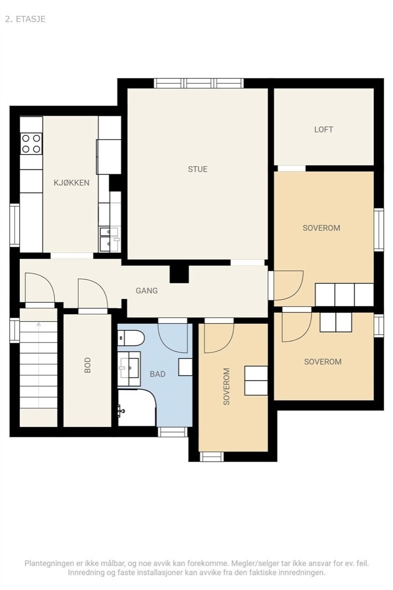 Plantegning - 2.etasje Galleribilde