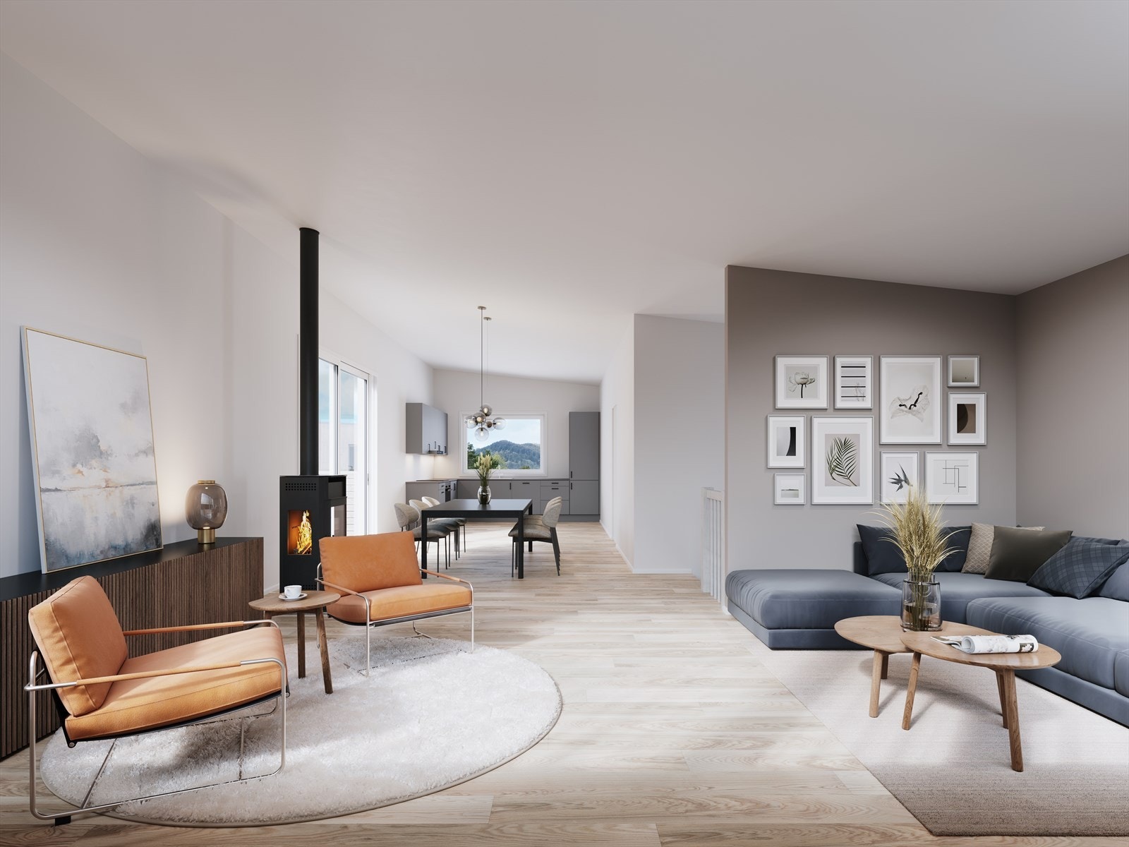 Hus A interiør Galleribilde