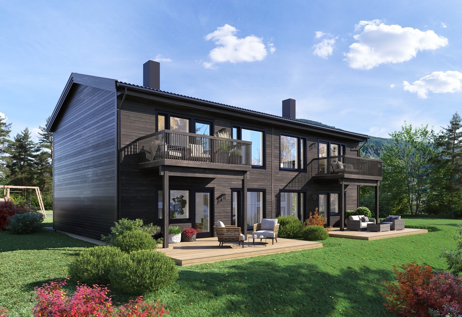 Alt på ett plan! Leiligheten ligger i første etasje til høyre. Galleribilde