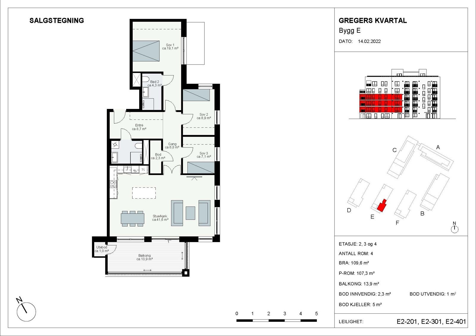 GK_Salgstegning_Leil E2-201, E2-301, E2-401 Galleribilde