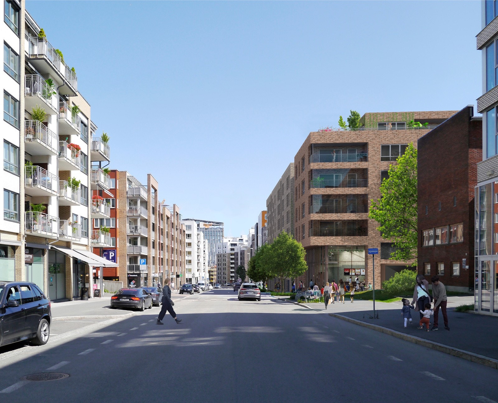 Fasade mot Lørenveien - bygg C. Galleribilde