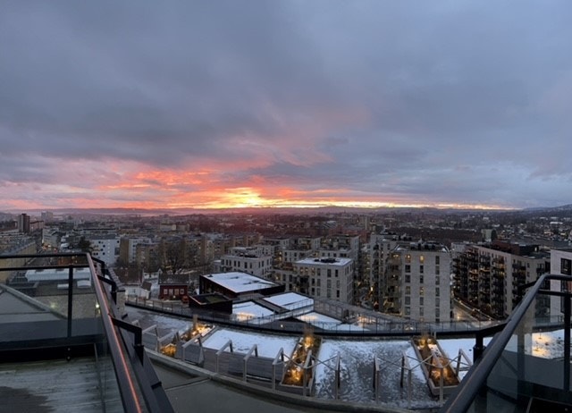 Stemningsbilde fra takterrassen Galleribilde