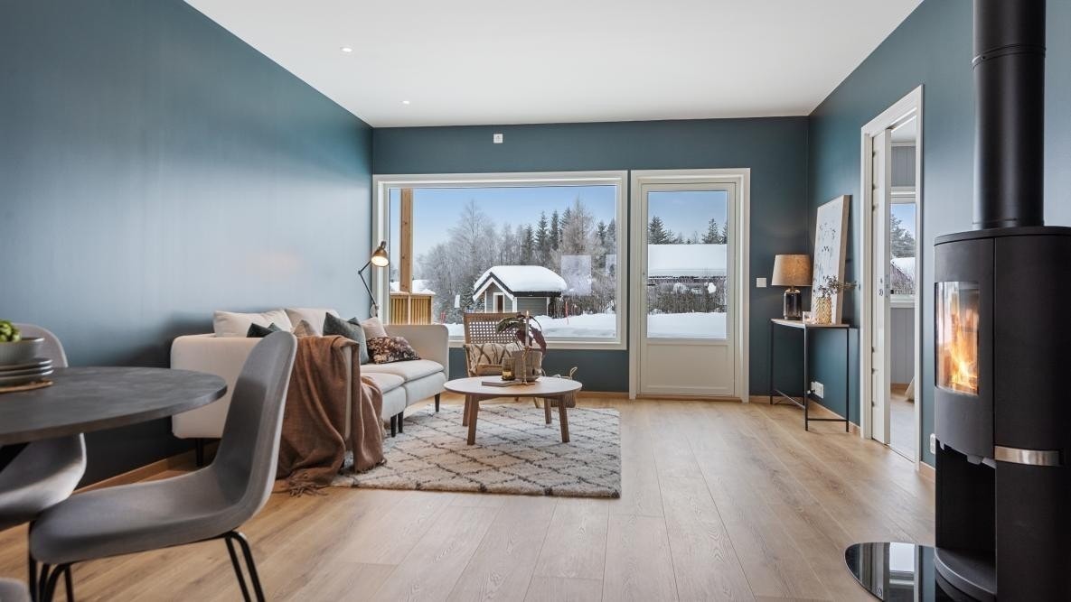 Illustrasjon av stue fra annet prosjekt. Merk at dette er en illustrasjon som kan avvike fra det endelige resultatet. Galleribilde