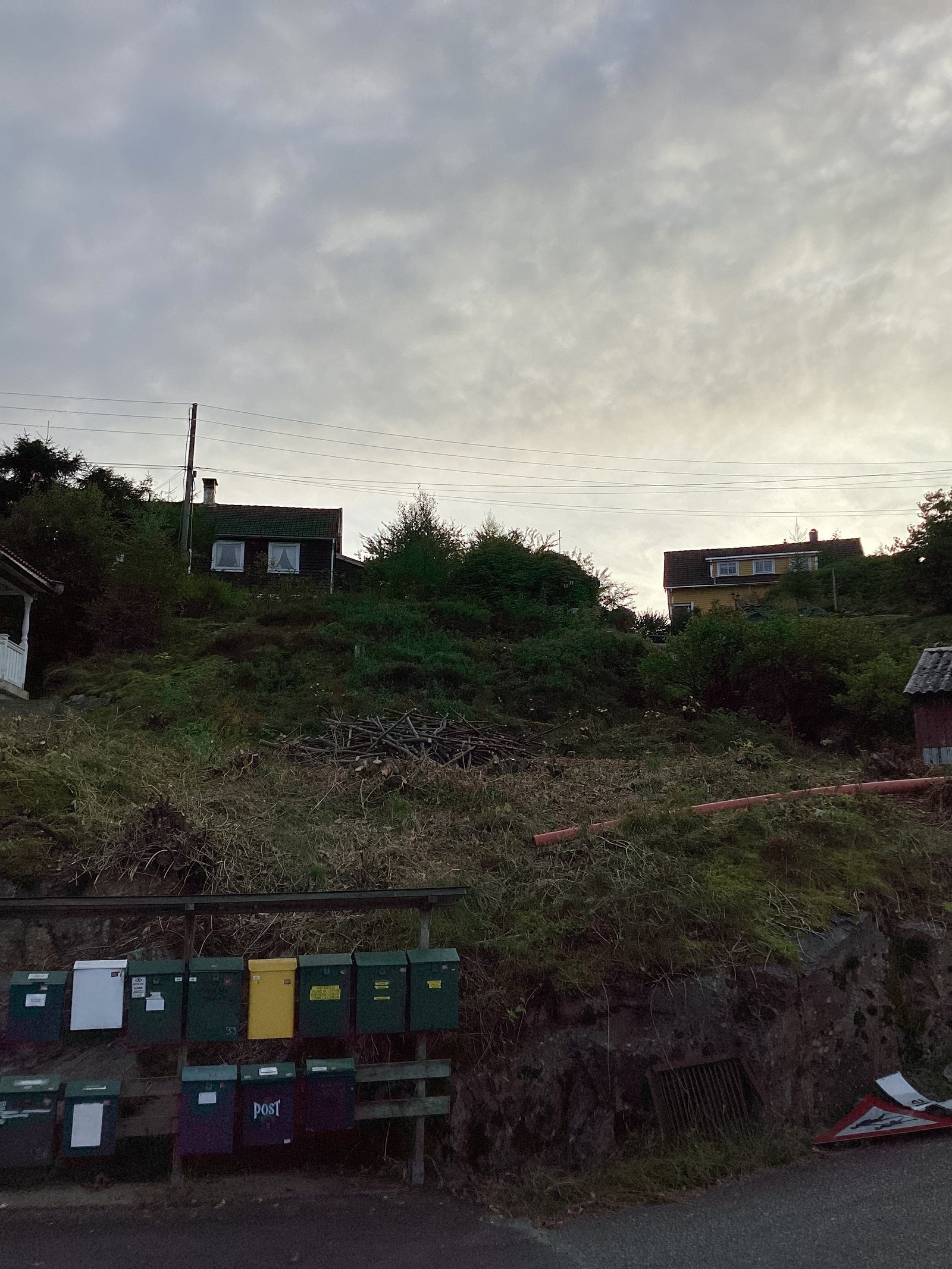 Tomt sett fra veien Galleribilde