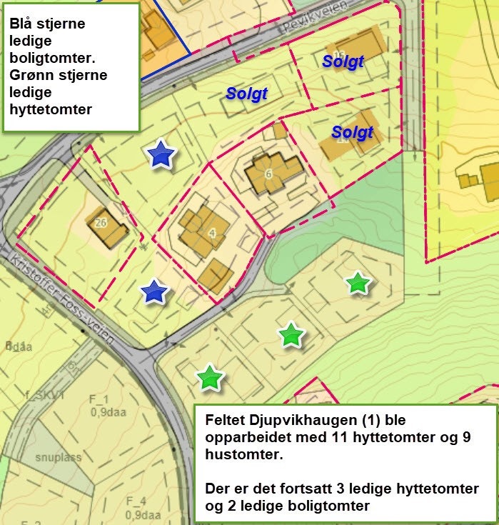 Djupvikhaugen 1 tilgjengelige tomter Galleribilde