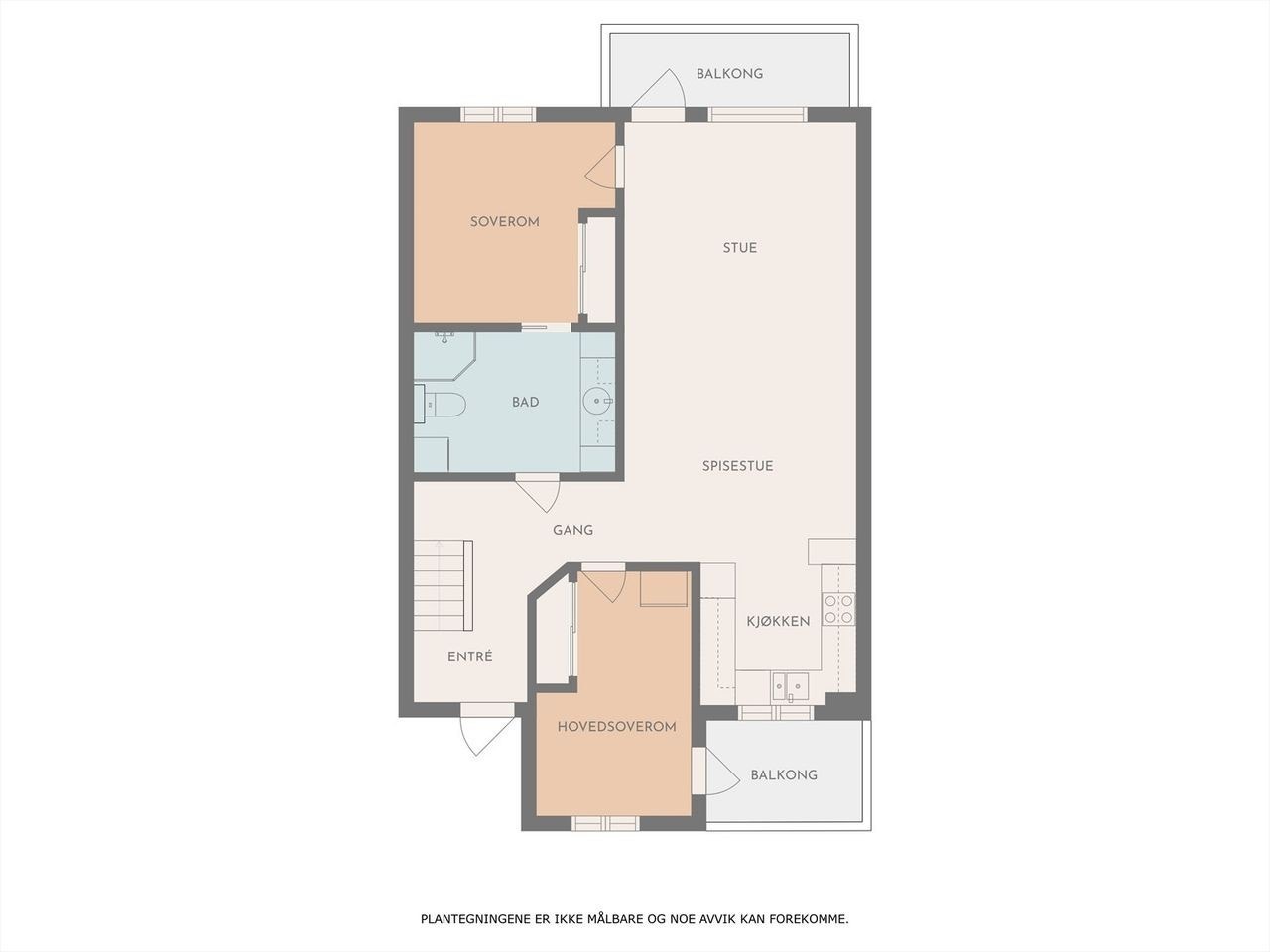 Planløsning 2. etasje Galleribilde