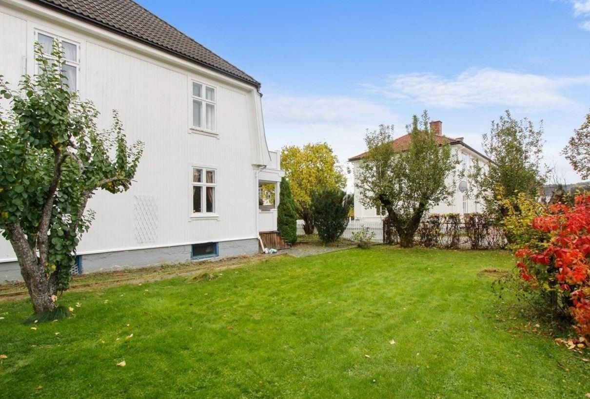 Koselig hage med frukttrær og god plass Galleribilde