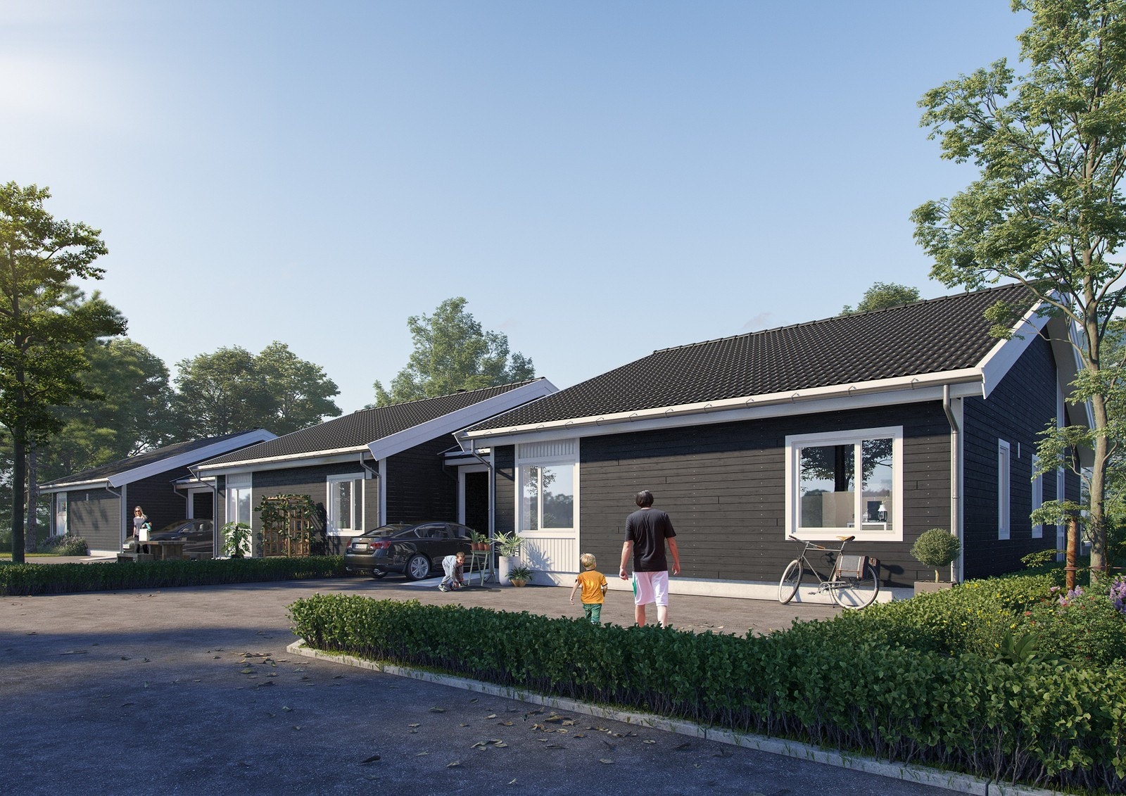 Illustrasjon av fasade mot nordøst - illustrasjonen vil avvike fra virkelig miljø og omgivelser Galleribilde