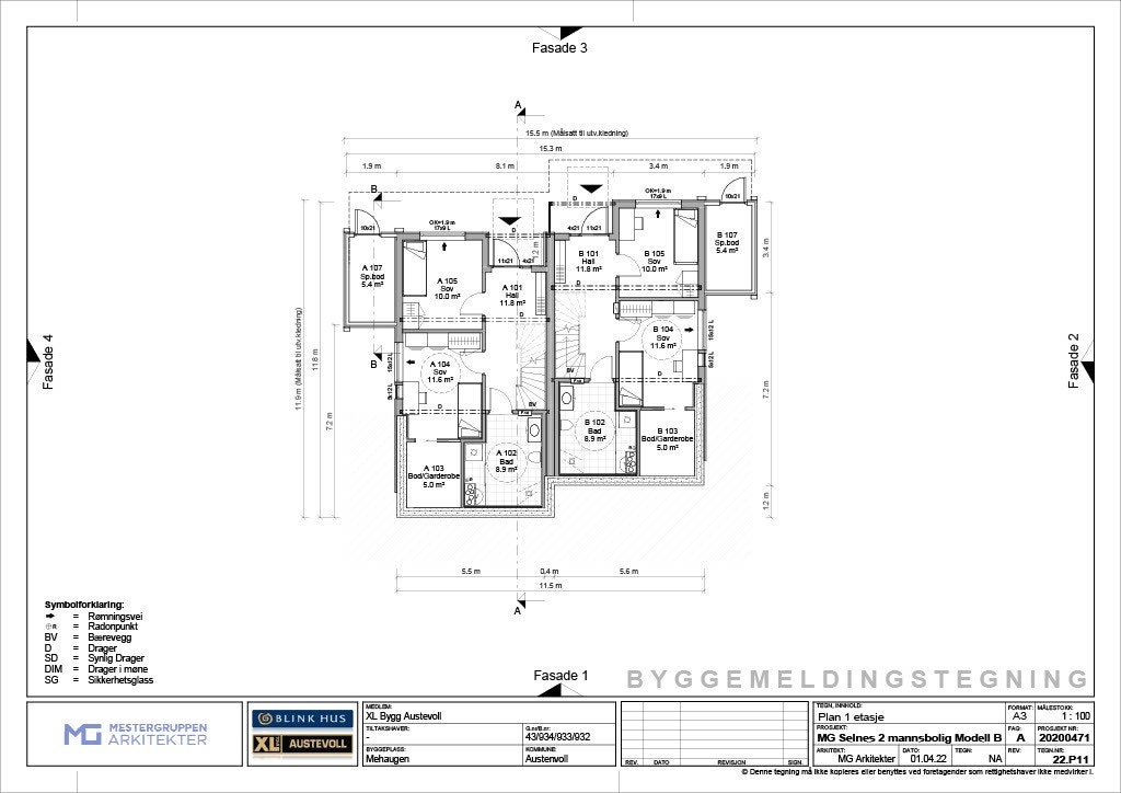 Plan 1 etg Galleribilde
