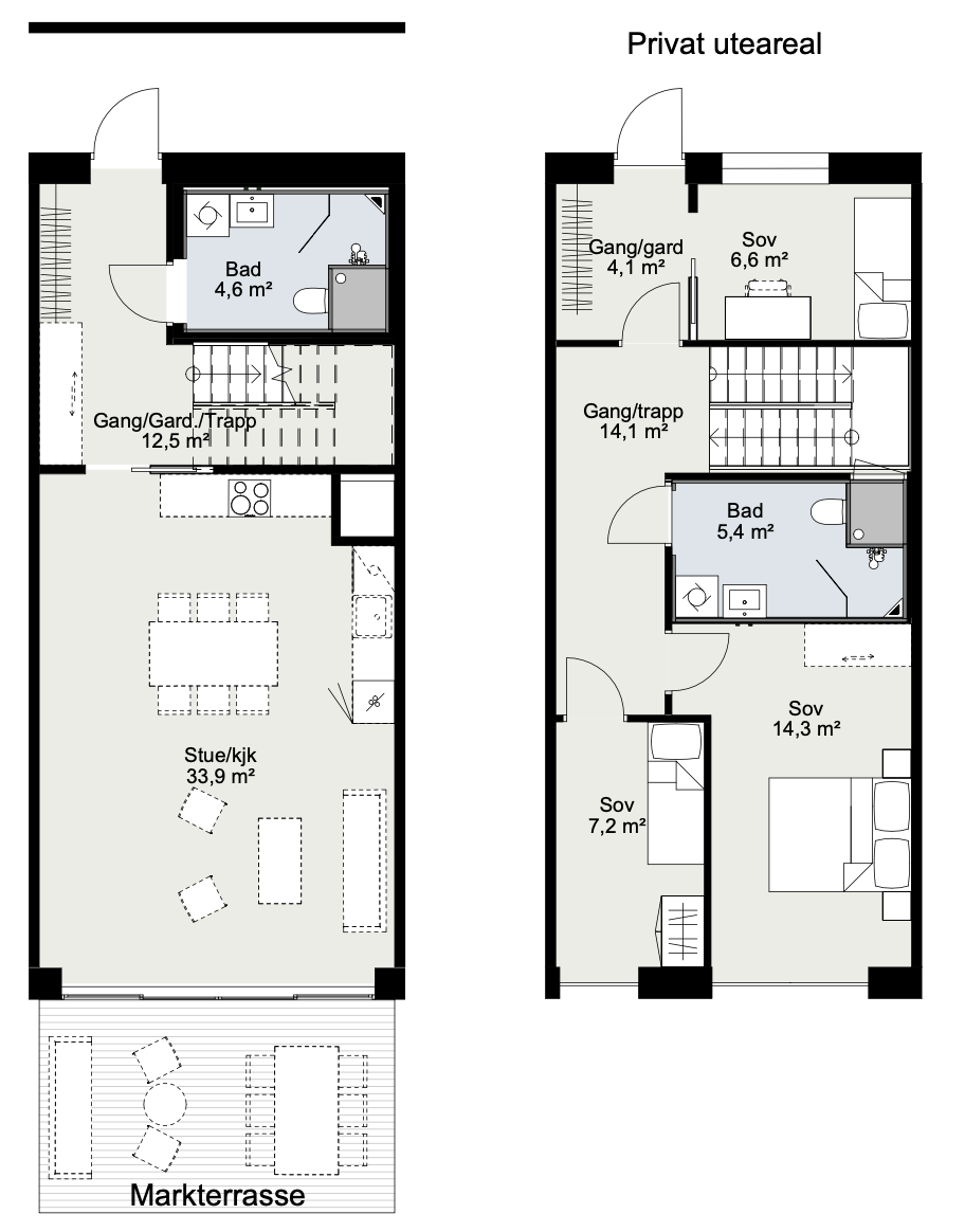 Over 2 plan Galleribilde