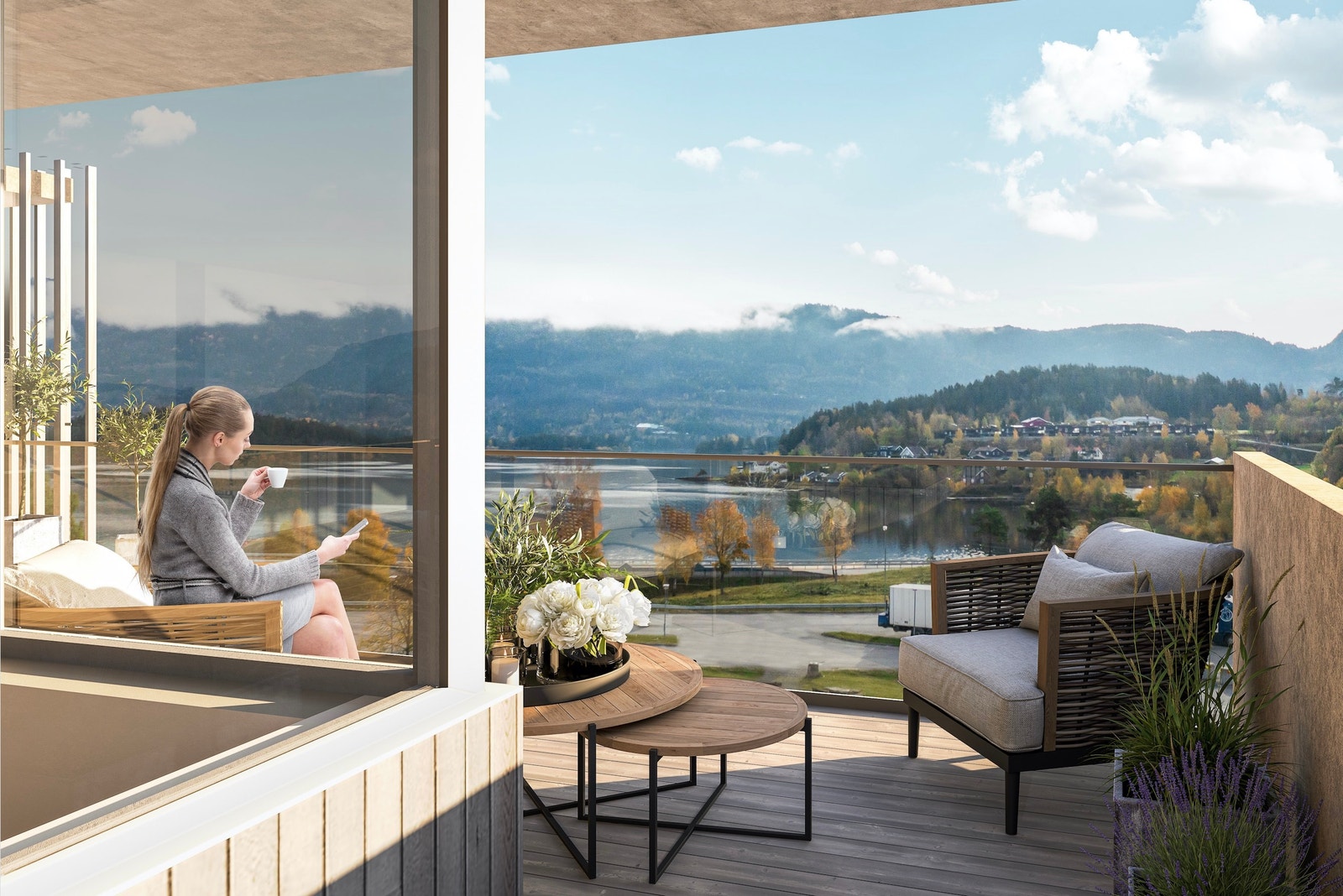 Terrasse på 20+10kvm Galleribilde